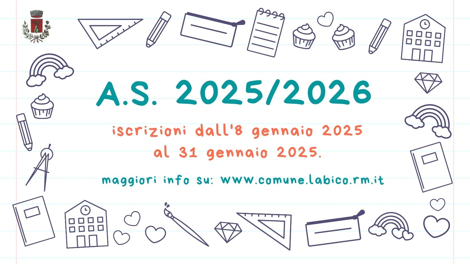 Iscrizioni per l’anno scolastico 2025/2026