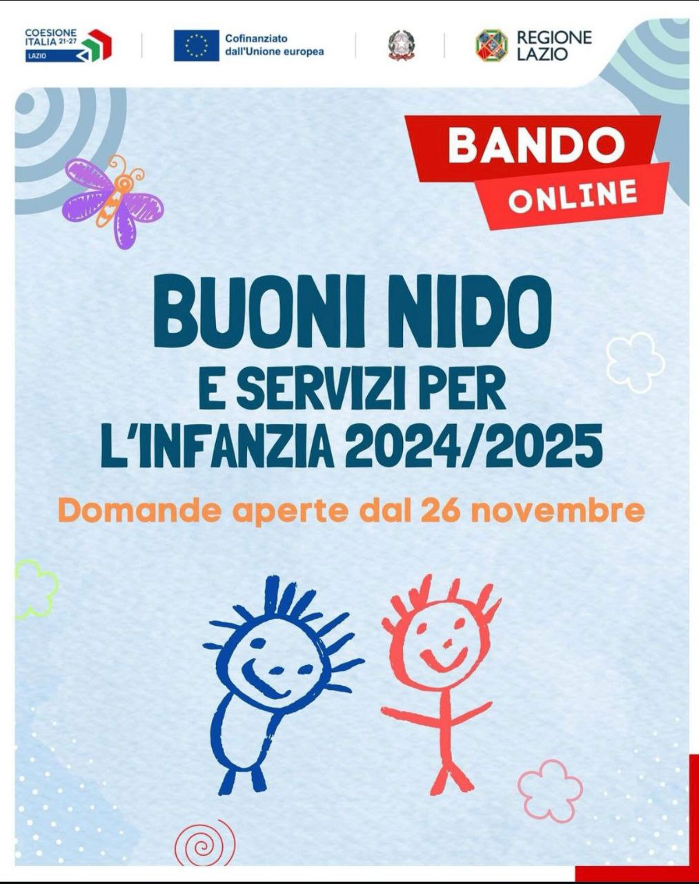 Buoni Nido e servizi per l'infanzia 2024/2025: domande aperte dal 26 Novembre