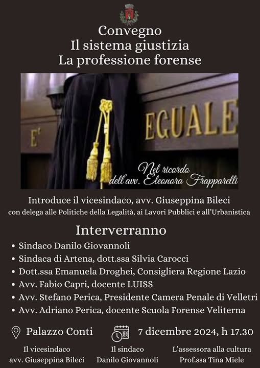 Convegno “il sistema giustizia, la professione forense”