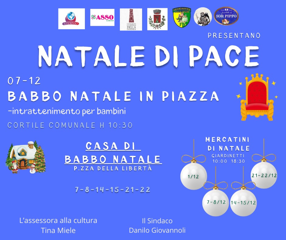 Natale di pace a Labico: eventi