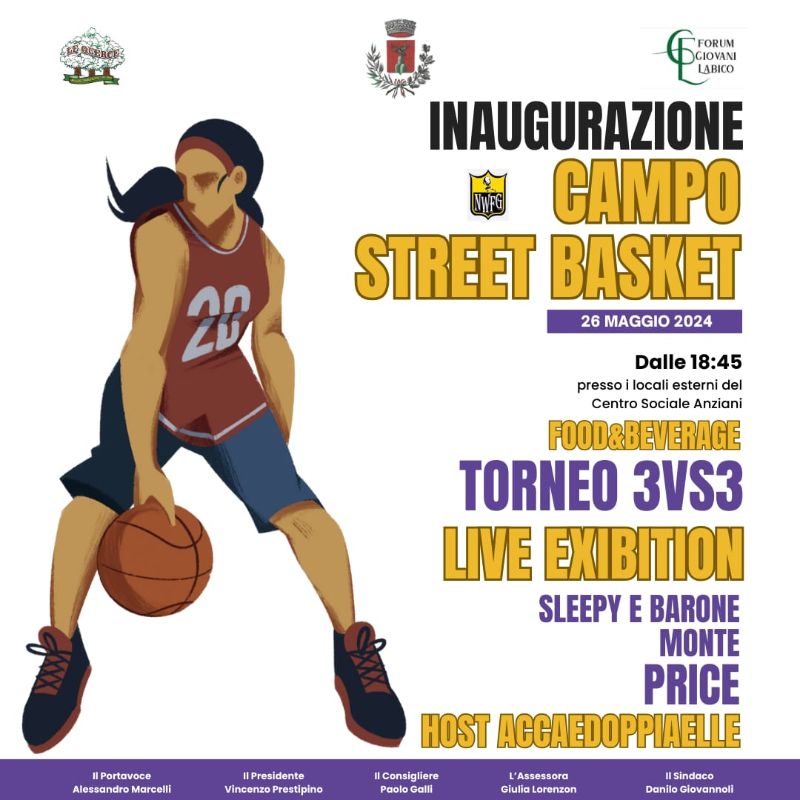 Inaugurazione campo di street basket